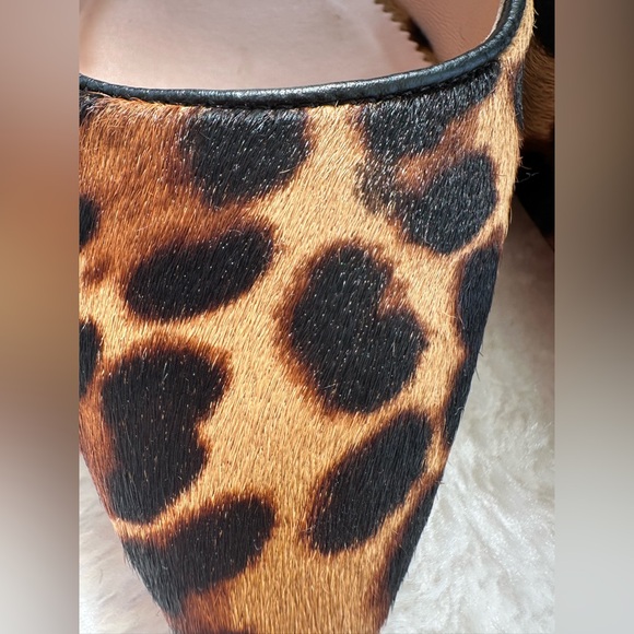 J. Crew Animal Print Slingback Flats with Large Black Bows, New, never worn! - Picture 12 of 13